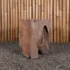 Product image 1 of the product “Stool with square model made of teak wood about 40cm height ”